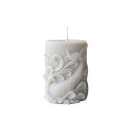 Aberto Design Vela 10M Hecha a Mano 100% SOYA para Autocuidado y Decoración del Hogar, Color Blanco